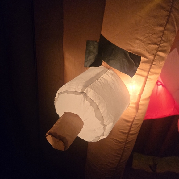 Airblown Santa Pooping Outhouse Christmas Inflatable 6ft Animated LED Light - Picture 5 of 14